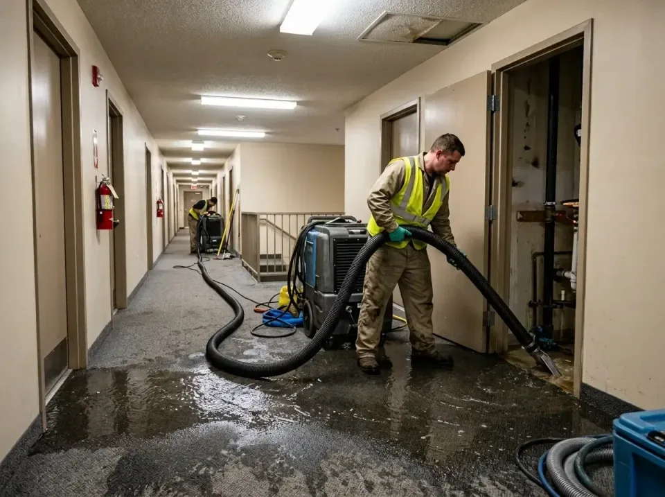 multi-unit-apartment-hallway-f-005 — frequently asked questions, Emergency Burst Pipe Water Extraction & Removal in Alexande…